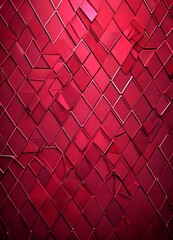 Leinwandbilder - a dark red, diamond-shaped pattern composed of numerous small squares, creating a visually striking and abstract design