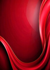 Leinwandbilder - a deep red background with a curving, flowing design in gold, creating a sense of movement and elegance