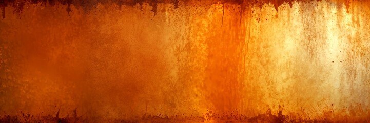 Leinwandbilder - a textured, aged surface with a gradient of warm colors, including shades of orange, brown, and red, creating a sense of depth and texture