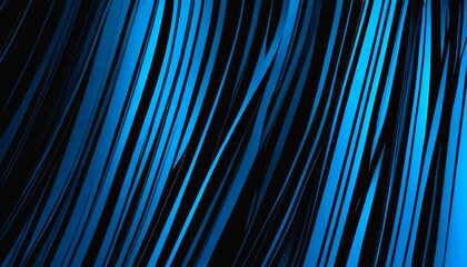 Poster - a striking abstract pattern of diagonal blue lines, creating a sense of movement and dynamism The lines are arranged in a diagonal pattern, with some lines appearing closer