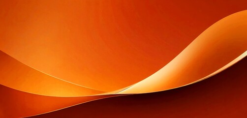 Aufkleber - a vibrant abstract composition of orange and red hues, with a gradient effect transitioning from warm to cool tones The curved lines and overlapping shapes create a sense