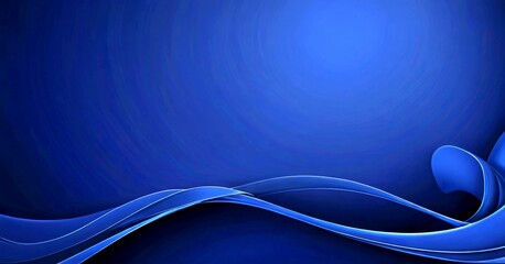 Leinwandbilder - a dark blue gradient background with a wave-like pattern of curved lines, creating a sense of movement and fluidity