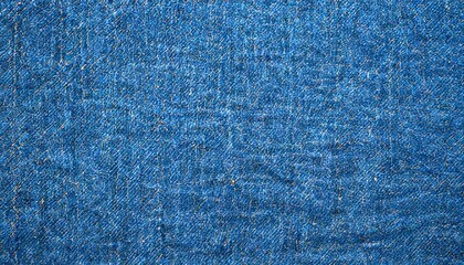 Aufkleber - a close-up view dark blue denim fabric, with visible wrinkles and a textured appearance
