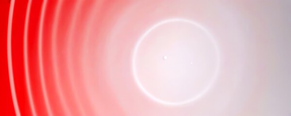 Fototapete - a gradient background transitioning from red to white, with a central white circle and a small white dot in the center