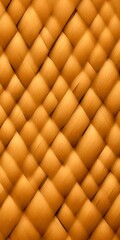Poster - a close-up view woven bamboo mat, with a diagonal pattern of overlapping bamboo strips The mat has a warm, earthy brown color and a textured appearance, suggesting a