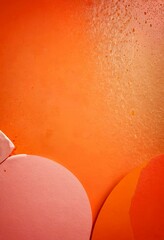 Aufkleber - a vibrant abstract composition with a gradient of warm hues, including shades of orange, pink, and peach, creating a visually striking and dynamic scene