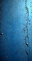 Aufkleber - a close-up view dark, textured surface with water droplets and cracks, creating a sense of depth and texture