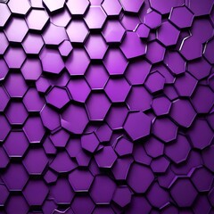 Leinwandbilder - a repeating pattern of purple hexagonal shapes, creating a visually striking and geometric design