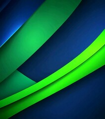 Aufkleber - a dark blue background with diagonal green and blue stripes, creating a dynamic and visually striking composition