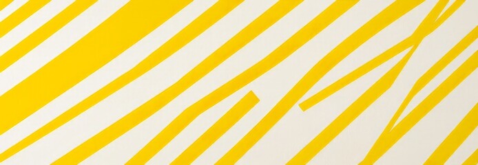 Leinwandbilder - a diagonal pattern of intersecting yellow and white stripes, creating a dynamic and visually striking composition