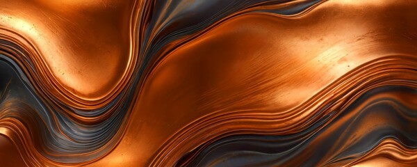 Poster - a swirling pattern of orange and black hues, creating a dynamic and abstract visual effect