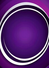Poster - a purple background with white curved lines, creating a dynamic and abstract composition.