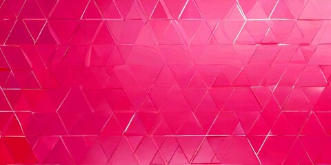 Fototapete - a pink background composed of numerous triangular shapes, creating a visually striking and abstract pattern