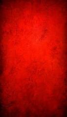 Leinwandbilder - a close-up view textured red surface, possibly a wall or a canvas, with a rough, uneven appearance
