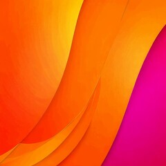 Poster - a vibrant abstract composition of overlapping curved lines in warm hues of orange and pink, creating a dynamic and visually striking pattern.