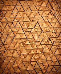 Leinwandbilder - a close-up view textured surface composed of numerous triangular shapes arranged in a grid-like pattern, creating a visually striking and intricate design