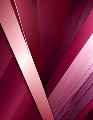 Leinwandbilder - a striking abstract composition of intersecting lines and curves in shades of burgundy and pink, creating a dynamic and visually captivating pattern