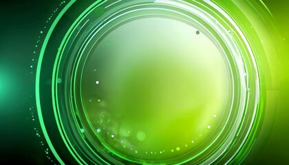 Fototapete - a circular pattern with a gradient of green and black, creating a visually striking and abstract design