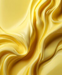 Aufkleber - a close-up view golden, flowing fabric with a smooth, shiny texture The fabric appears to be made shiny material, possibly silk or satin, and is adorned with a
