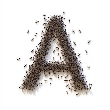 A alphabet with ant