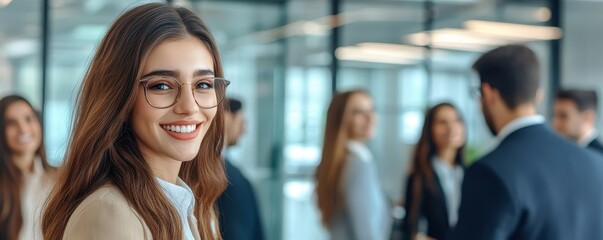 BusinessWoman handshake for teamwork of business merger,acquisition,successful negotiate,job interview,two businessman shake hand with partner to celebration partnership,business deal concept.