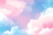 © Monirknn - Dreamy pastel colored cloud background illustration, generative ai