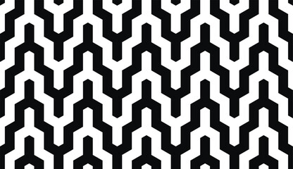 Aufkleber - Vector seamless pattern. Modern stylish abstract texture. Repeating geometric tiles from striped elements