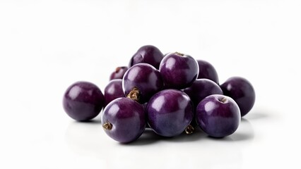 Poster -  A cluster of fresh ripe purple grapes