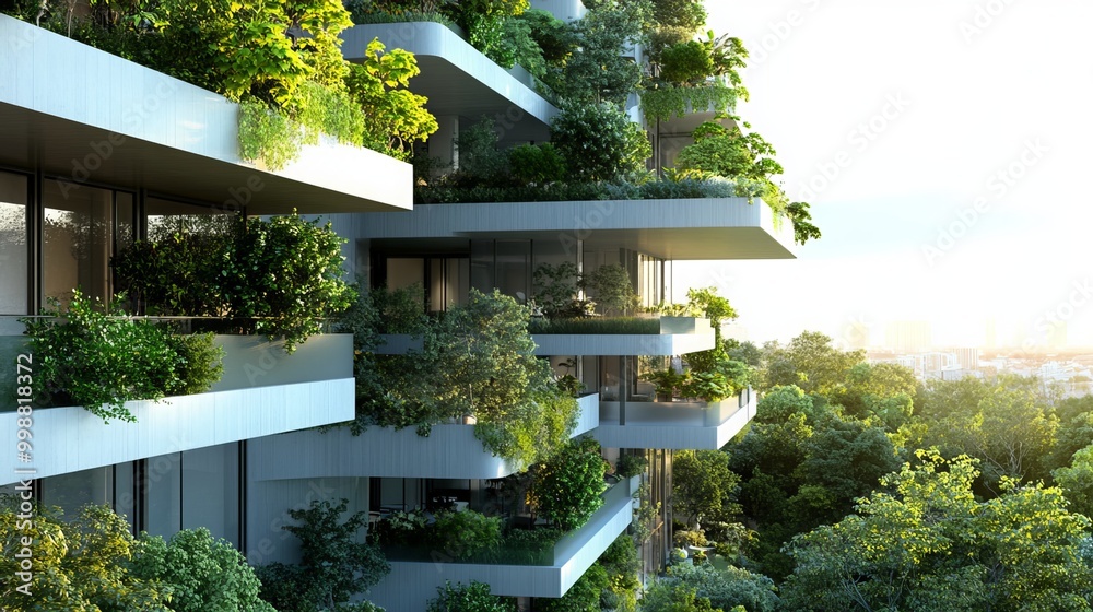 This contemporary building features an innovative design that ...
