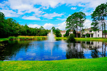 Beautiful house and pond in New Tampa area