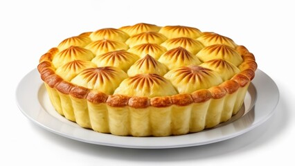 Sticker -  Delicious goldenbrown baked pastry ready to be enjoyed