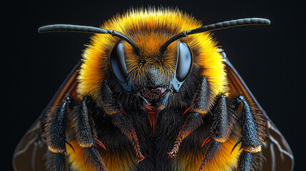 Aufkleber - Macro shot of a bumblebeeâ€™s wings,