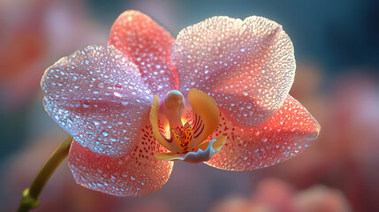 Aufkleber - Macro photograph of an orchid,