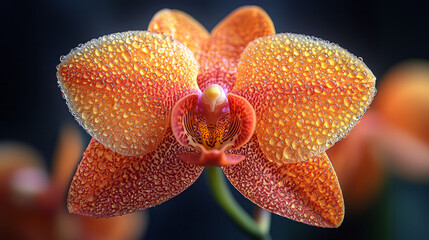 Aufkleber - Macro photograph of an orchid,