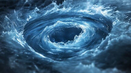 Wall Mural - a vortex that froze into ice