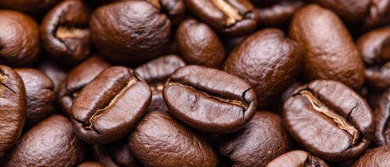  A pile of coffee beans stacked upon another larger pile