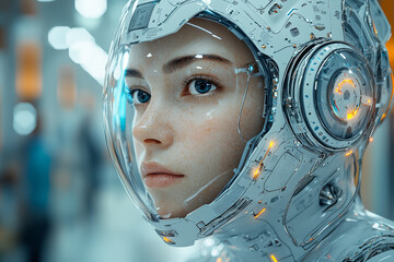 Poster - An AI-driven educational platform adapting content to suit individual learning styles and paces. Concept of AI in education.