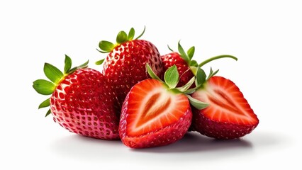 Sticker -  Freshly picked strawberries ready to be enjoyed