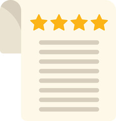 Poster - Five stars rating on a customer review, showing great satisfaction