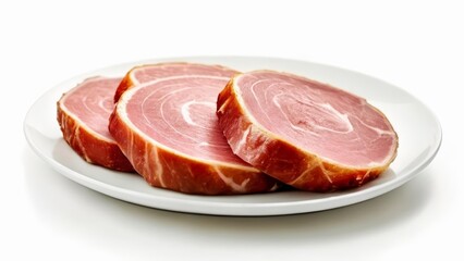 Sticker -  Deliciously sliced ham ready to serve