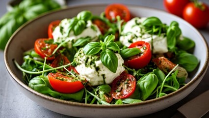 Poster -  Fresh and vibrant summer salad