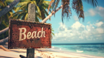 Poster - A sign that says 