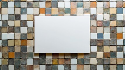 Wall Mural - Mosaic Tile Creative Blank Sheet Design Template.