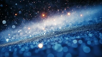 Poster - Sparkling droplets dance in the light, creating a mesmerizing effect against a dark background