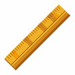© A.Selawi - wooden ruler isolated on white