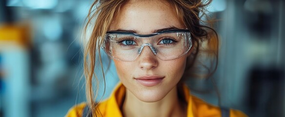 confident female worker operating hightech machinery in a modern automotive manufacturing plant captured candidly in action to illustrate skill and expertise in the industry