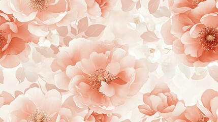 Canvas Print -   Close-up of a bouquet of pink flowers on a white and pink backdrop