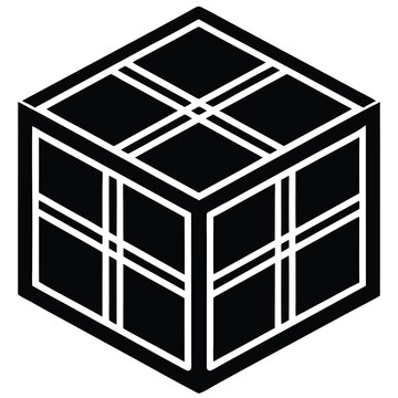 subic-s-cube-game-shape-icon--vector-silhouette
