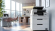 © john - modern office multifunction printer hyper realistic