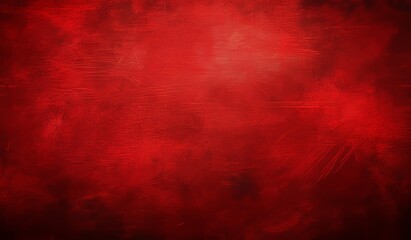 Wall Mural - An abstract red background image of raw raw concrete wall in loft style. Red cement floor texture is used for the background.